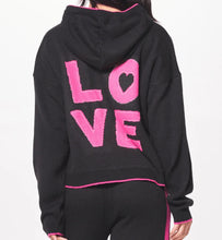 Load image into Gallery viewer, LOVE JACQUARD SWEATER HOODIE

