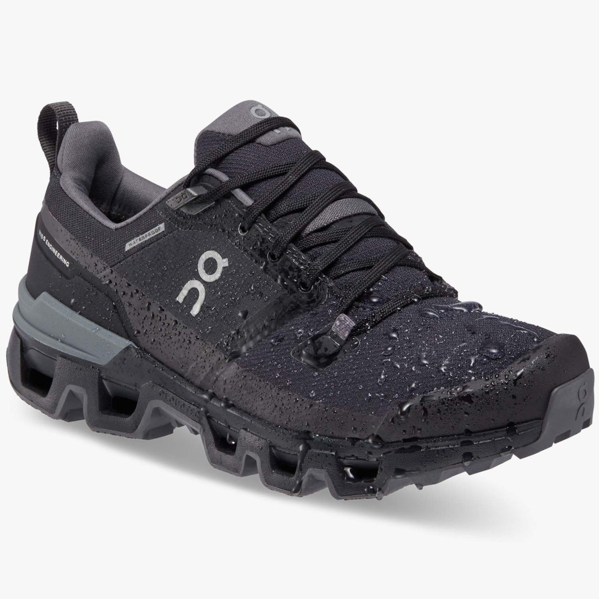 【防水】On Cloudwander Waterproof ブラック ON Running Cloudwander Waterproof - Little's Shoes – Littles Shoes
