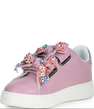 Load image into Gallery viewer, TODDLER'S T-TALES EMBELLISHED BOW SNEAKERS

