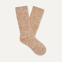 Load image into Gallery viewer, RIB KNIT SLOUCHY CREW SOCK
