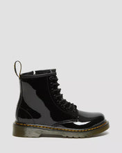 Load image into Gallery viewer, JUNIOR 1460 PATENT LEATHER LACE UP BOOTS
