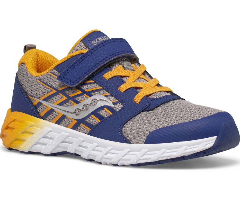 Saucony Kids Wind 2.0 (Little Kid/Big Kid) キッズ・ジュニア スニーカー Grey/Coral KID\u0027S WIND 2.0 A⁄C