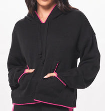 Load image into Gallery viewer, LOVE JACQUARD SWEATER HOODIE
