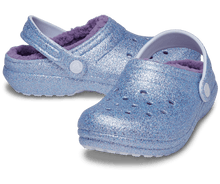 Load image into Gallery viewer, TODDLER CLASSIC LINED GLITTER CLOG

