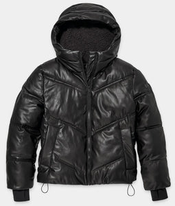 RONNEY PUFFER FAUX LEATHER
