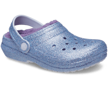 Load image into Gallery viewer, TODDLER CLASSIC LINED GLITTER CLOG

