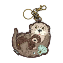 Load image into Gallery viewer, OTTER KEY FOB/COIN PURSE
