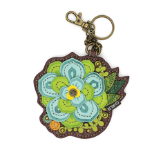 Load image into Gallery viewer, SUCCULENT KEY FOB/COIN PURSE

