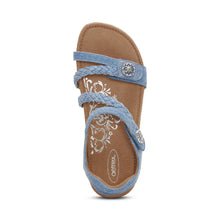 Load image into Gallery viewer, JILLIAN BRAIDED QUARTER STRAP SANDAL

