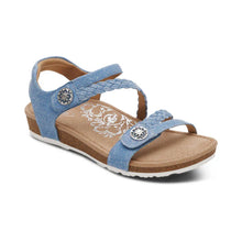 Load image into Gallery viewer, JILLIAN BRAIDED QUARTER STRAP SANDAL
