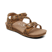 Load image into Gallery viewer, JILLIAN-BRAIDED-QUARTER-STRAP-SANDAL-SIDE-VIEW

