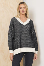 Load image into Gallery viewer, V-NECK-SWEATER-FRONT-VIEW
