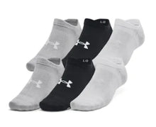 Load image into Gallery viewer, UNISEX ESSENTIAL NO SHOW 6 PACK SOCKS
