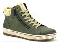 Load image into Gallery viewer, D0770-54 MOOR BEIGE FOREST - BASKET MONTANTE FEMME VERTE
