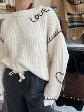 Load image into Gallery viewer, LOVE WHIPSTITCH SWEATER
