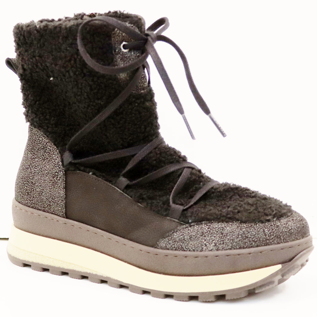 FUR LACE BOOT