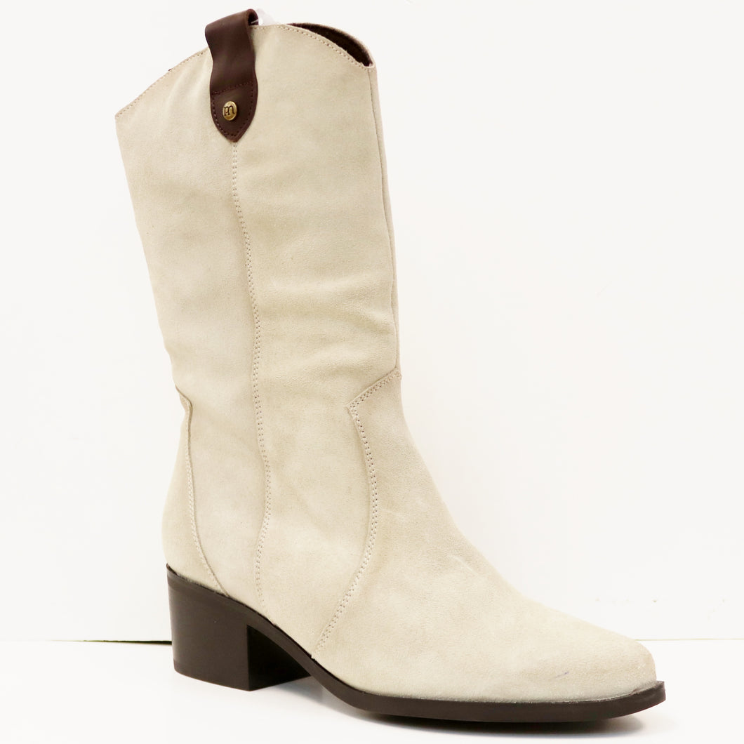 SUEDE MID WESTERN BOOT