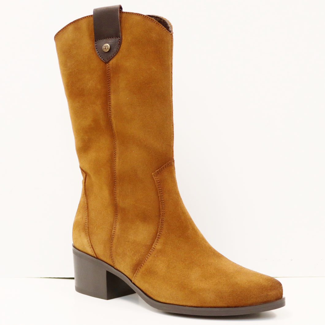 SUEDE MID WESTERN BOOT