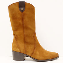 Load image into Gallery viewer, SUEDE MID WESTERN BOOT
