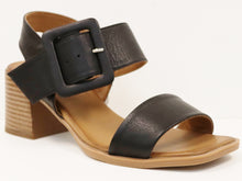 Load image into Gallery viewer, BIG BUCKLE ANKLE STRAP HEEL SANDAL
