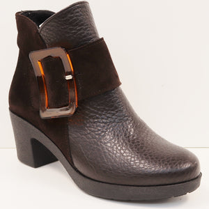 BUCKLE HEEL BOOTIE