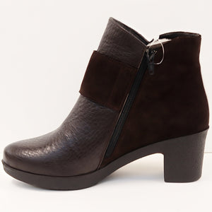 BUCKLE HEEL BOOTIE