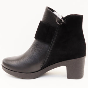 BUCKLE HEEL BOOTIE