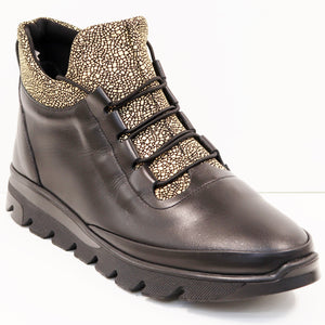 GOLD PRINT ANKLE BOOTIE