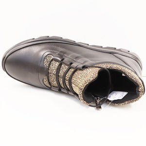 GOLD PRINT ANKLE BOOTIE