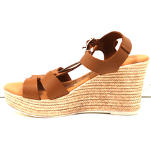 Load image into Gallery viewer, T-STRAP WEDGE SANDAL
