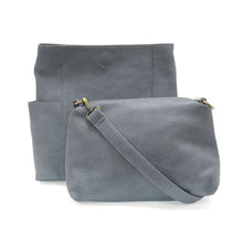 Load image into Gallery viewer, KAYLEIGH-SIDE-POCKET-BUCKET-BAG-FRONT-VIEW

