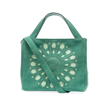 Load image into Gallery viewer, FLORA LASER CUTOUT CROSSBODY TOTE
