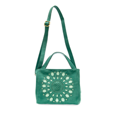 Load image into Gallery viewer, FLORA LASER CUTOUT CROSSBODY TOTE
