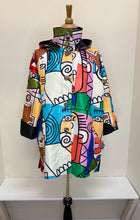 Load image into Gallery viewer, CUBISM ART REVERSE RAINCOAT
