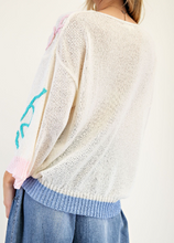 Load image into Gallery viewer, LONG SLEEVES FLOWER KNITTED SWEATER
