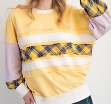 Load image into Gallery viewer, PLAID-AND-COLOR-MIX-FRONT-VIEW
