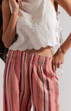 Load image into Gallery viewer, DAY'S END LINEN STRIPED PULL-ON PANTS
