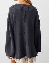 Load image into Gallery viewer, MONTREAL OVERSIZED THERMAL HENLEY
