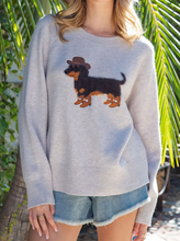 Load image into Gallery viewer, COWBOY DACHSHUND SWEATER
