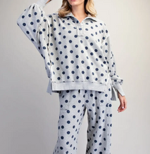 Load image into Gallery viewer, POLKA DOT LOUNGE TOP
