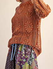 Load image into Gallery viewer, LONG SLEEVE FLOWER SWEATER
