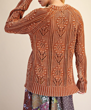 Load image into Gallery viewer, LONG SLEEVE FLOWER SWEATER
