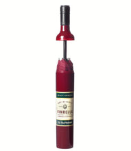 Load image into Gallery viewer, BURGUNDY LABELED BOTTLE UMBRELLA
