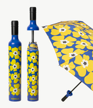 Load image into Gallery viewer, NIKKI ON BLUE BOTTLE UMBRELLA
