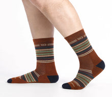 Load image into Gallery viewer, MEN'S MULTI STRIPE  CUSHIONED MICRO CREW 4-PACK
