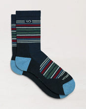 Load image into Gallery viewer, MEN'S MULTI STRIPE  CUSHIONED MICRO CREW 4-PACK
