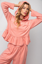 Load image into Gallery viewer, TOWEL KNIT PULLOVER HOODIE
