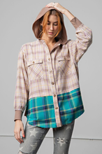 Load image into Gallery viewer, PLAID PRINTED SHIRT JACKET
