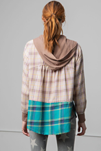Load image into Gallery viewer, PLAID PRINTED SHIRT JACKET
