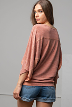 Load image into Gallery viewer, TWO TONE HACCI KNIT PULLOVER
